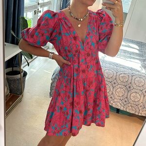 Xirena puff sleeve mini dress